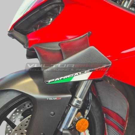 Decalcomanie decorative resinate in 3D - bandiera Italia per alette Ducati Panigale V4R