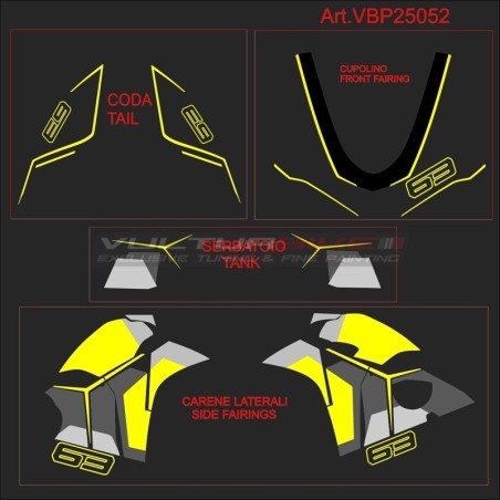 Set de calcomanías estilo Lamborghini para Ducati Panigale V4 / V4S