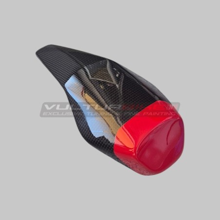 Línea personalizada de almohadillas de asiento de carbono - Ducati Panigale y Streetfighter V2 / V2S
