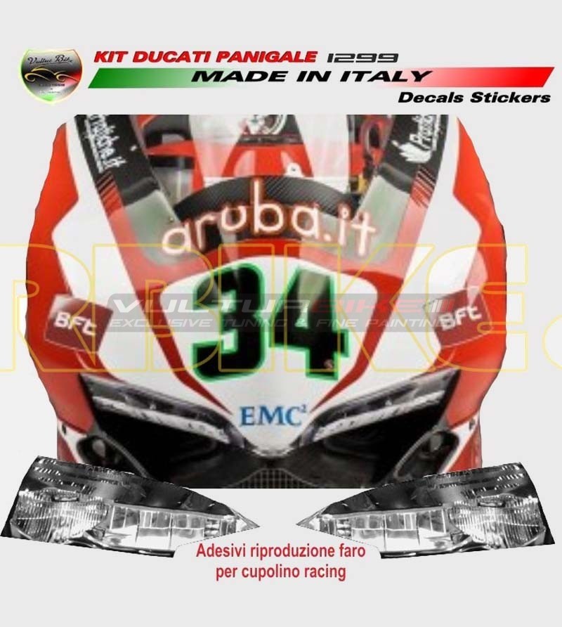 Headlight reproduction stickers - Ducati Panigale 959/1299 