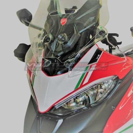 Complete stickers' kit tricolor custom design - Ducati Multistrada V4