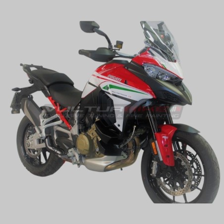 Komplette Kit Aufkleber tricolor Design - Ducati Multistrada V4
