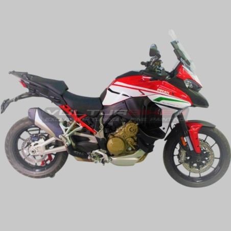 Autocollants kit complets design tricolore - Ducati Multistrada V4