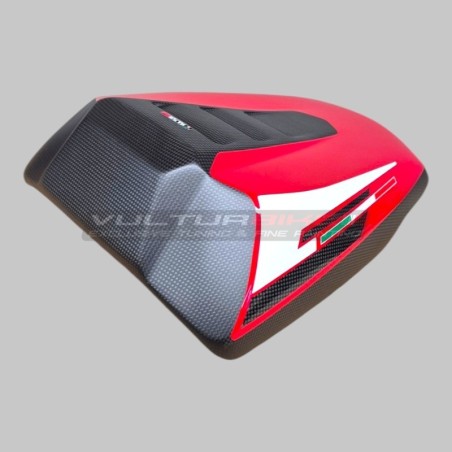 Coperchio monoposto evolution in carbonio colorato per Ducati Multistrada V4 / V4S dal 2021 al 2026