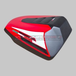 Evolution single-seater cover in colored carbon for Ducati Multistrada V4 / V4S from 2021 to 2026