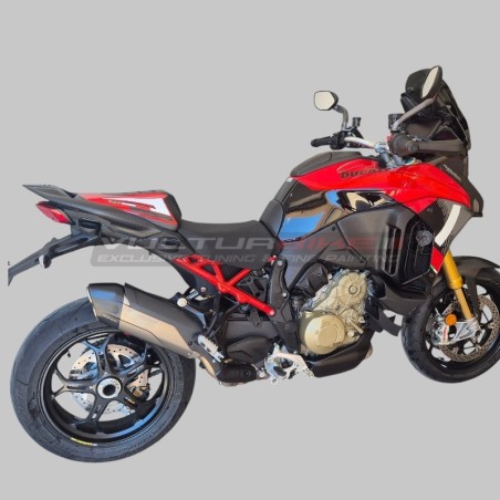 Evolution Einsitzer-Abdeckung in farbigem Carbon für Ducati Multistrada V4 / V4S von 2021 bis 2026