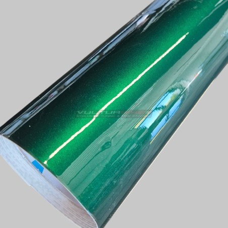 Película adhesiva para wrapping purpurina verde oscuro