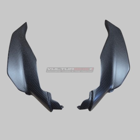 Parabrisas inferior de fibra de carbono bajo el faro - Ducati Streetfighter V4 y V2