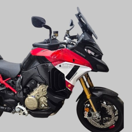 Autocollants décoratifs pour les panneaux latéraux et les bulle avant - Ducati Multistrada V4 Pikes Peak 2025 / 2026