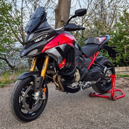 Pegatinas decorativas con el número 1 negro para paneles laterales y carenado frontal - Ducati Multistrada V4 Pikes Peak 2025 /