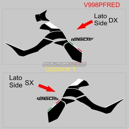 Graphismes collants pour Ducati Multistrada 1260S 2019 / 2020