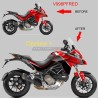 Adhesive graphics for Ducati Multistrada 1260S 2019 / 2020