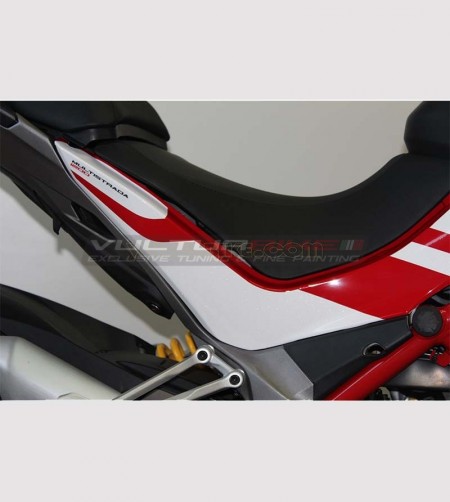 Exclusive design white stickers kit - Ducati Multistrada 1200 2015 