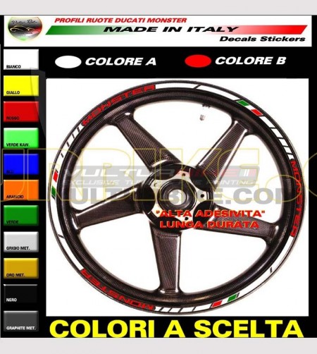 Pegatinas personalizables para ruedas - Ducati Monster 