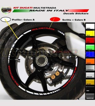 Autocollants personnalisables pour roues - Ducati Multistrada 