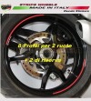 Autocollants de couleur universelle pour roues Ducati 3 tailles 