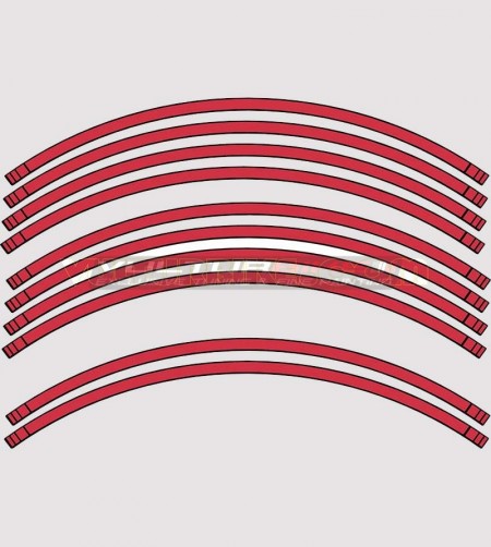 Universal colored stickers for Ducati wheels 3 sizes 
