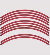 Universal colored stickers for Ducati wheels 3 sizes 