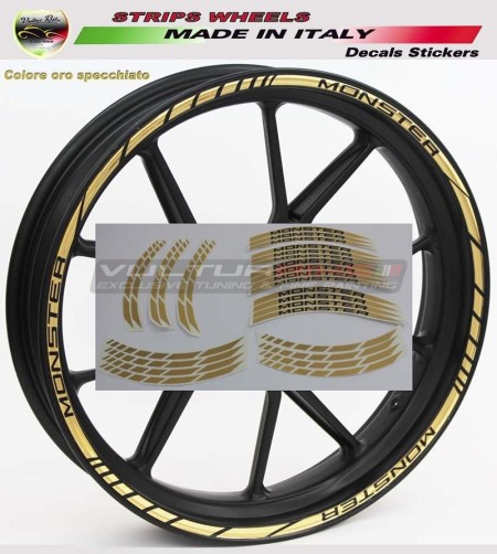 Personalizable stickers for wheels - Ducati Monster 
