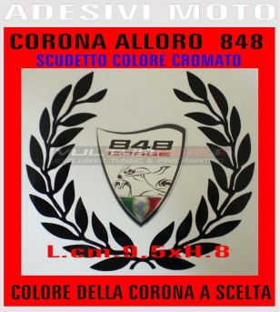 Pegatinas de corona personalizadas de oro - Ducati 848/1098/1198