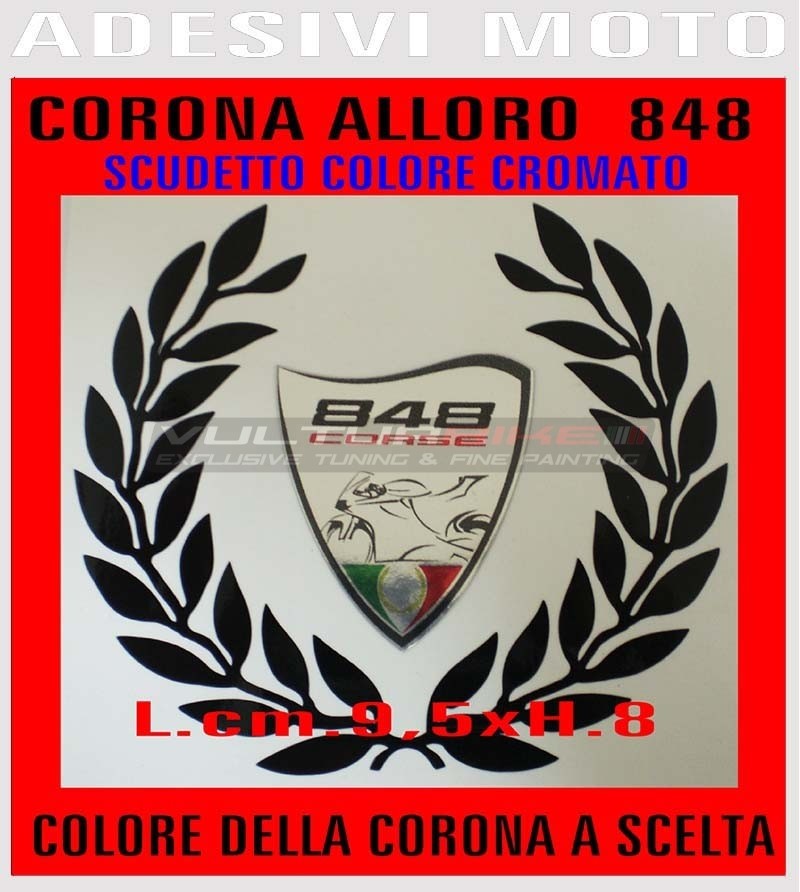 Adesivi personalizzati corona dalloro -  Ducati 848/1098/1198 