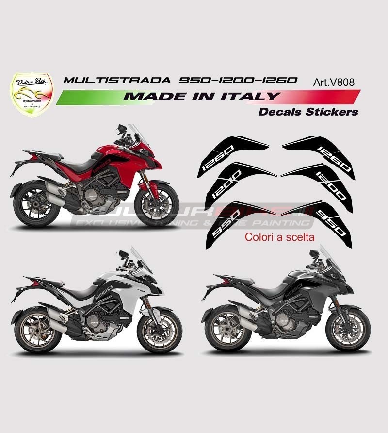 Pegatinas de tanque - Ducati Multistrada 1260/1200/950/DVT 