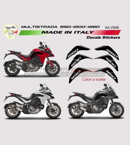 Pegatinas de tanque - Ducati Multistrada 1260/1200/950/DVT 