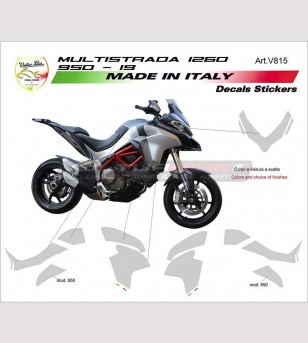 Kit adesivi grafiche personalizzate - Ducati Multistrada 1260/1200/950 