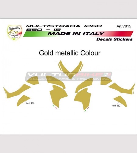 Individuelle Grafik Klebeset - Ducati Multistrada 1260/1200/950 
