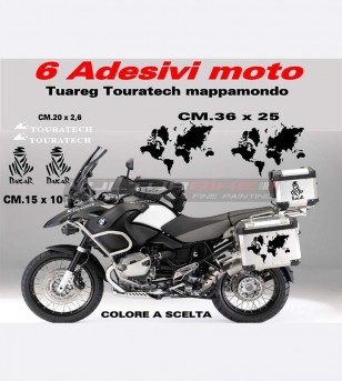 Pegatinas tuareg touratech globo - BMW R1200 GS 