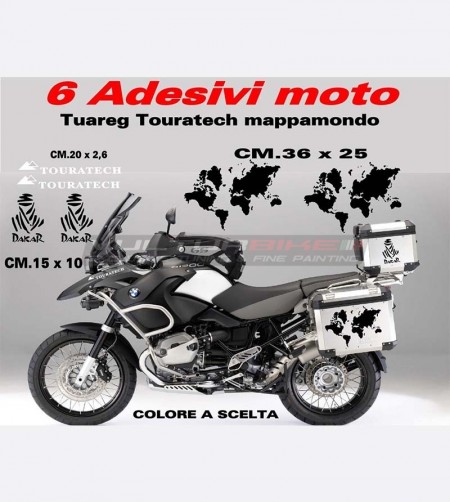 Pegatinas tuareg touratech globo - BMW R1200 GS 