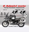 Stickers Tuareg Touratech worldmap - Bmw R1200 GS 