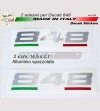 Autocollants colorés pour les côtés latéraux - Ducati 848 