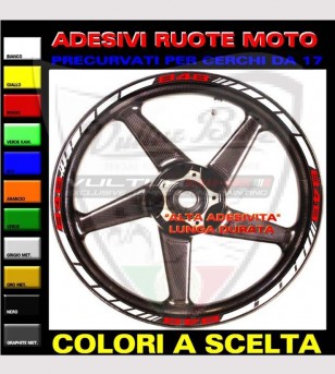 Customizable profile stickers for wheels - Ducati 848/1098/1198/S/R/SP/EVO 