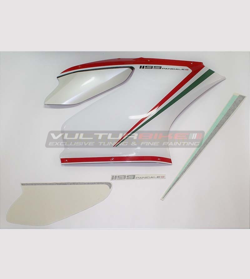 Right side fairing stickers - Ducati Panigale 1199 tricolor 