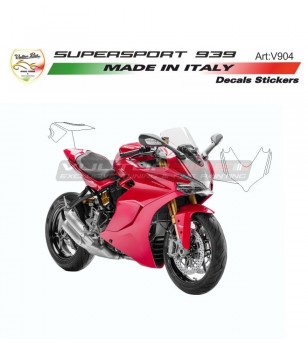 Autocollants colorés pour les transporteurs de nombres - Ducati Supersport 939 