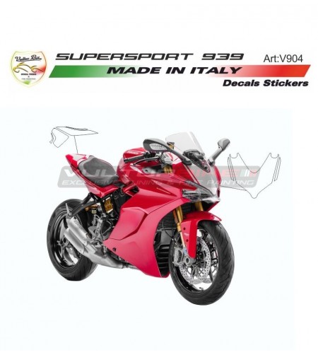 Farbige Aufkleber für Nummernträger - Ducati Supersport 939 