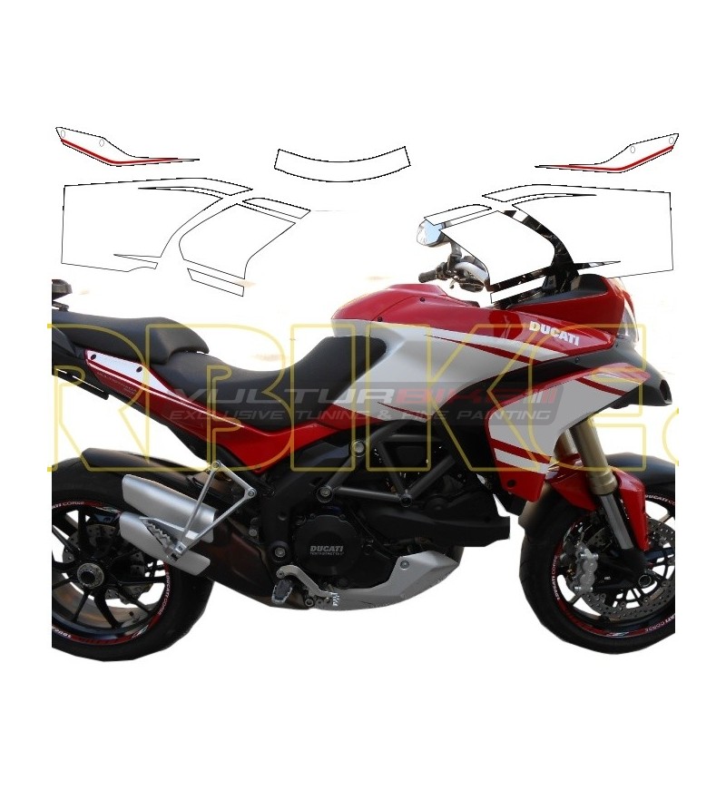 Pikes Peak Design Klebeset - Ducati Multistrada 1200 2010/14 