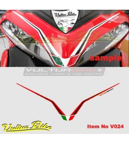 Rossoneri Kuppel Aufkleber - Ducati Multistrada 1200 2010/2014 