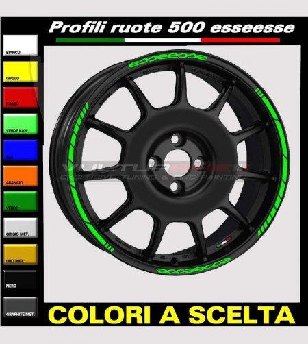 Klebeprofile für Fiat 500 esseesse Autoräder 