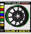 Profili adesivi per ruote auto Fiat 500 esseesse 
