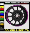 Profili adesivi per ruote auto Fiat 500 esseesse 