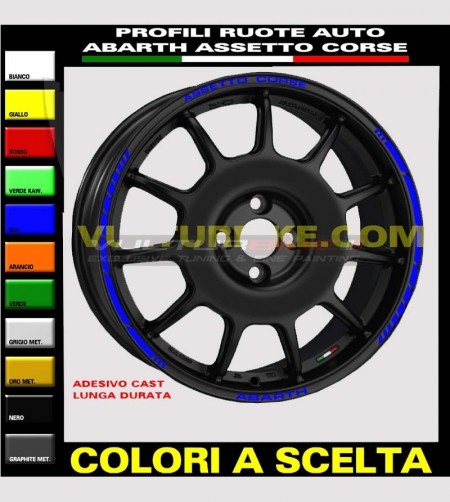Klebeprofile für Fiat abarth Autoräder 