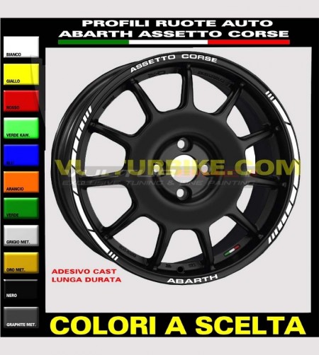 Klebeprofile für Fiat abarth Autoräder 