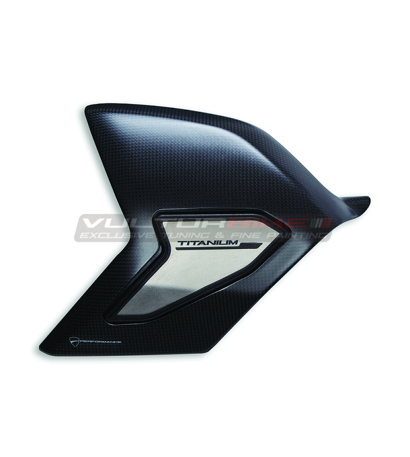 Couverture d’arme pivotant en carbone et titane - Ducati Panigale V4 