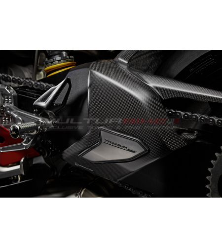 Cubierta de basculante de carbono y titanio - Ducati Panigale V4 