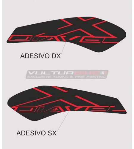 Customized protective stickers for tank - Ducati XDIAVEL 