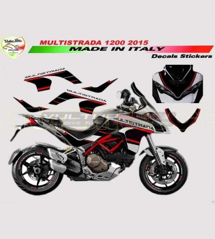 Nouveau kit autocollant design r/n - Ducati Multistrada 1200 2015/17 