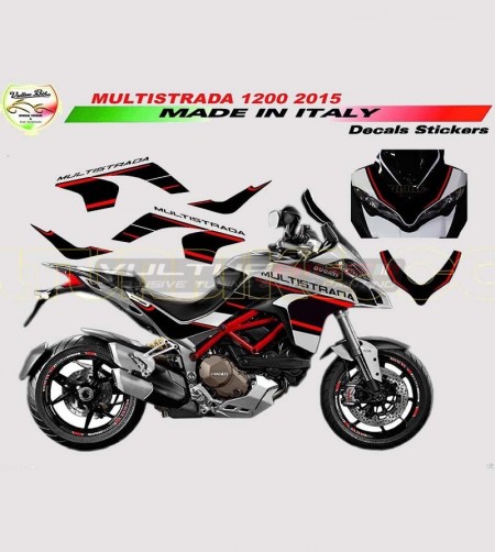 Kit adesivi design inedito r/n - Ducati Multistrada 1200 2015/17 