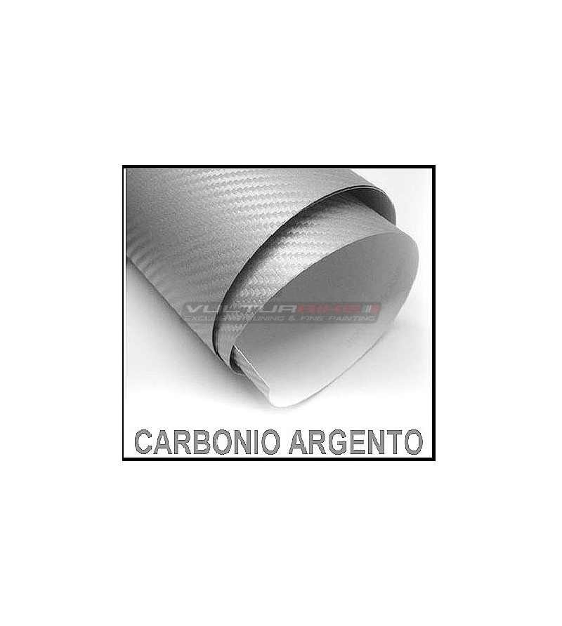Silber Carbon wrapping Klebefolie 